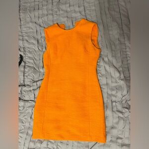 Zara Vibrant Orange Mini Dress